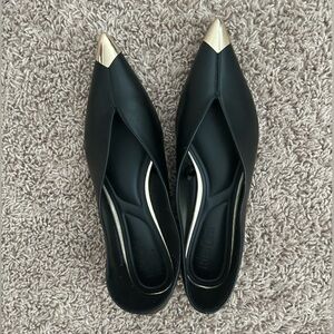 Rita Ora Gold  Toe Flats by Primark